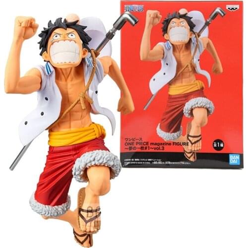 Bandai One Piece Hand-run Magazine Luffy Vol.3 16398 Height about 17cm anime
