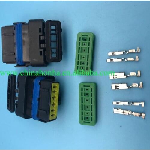 Free shipping 5 pcs 6 pin female waterproof electrical connector 211PC069S0049