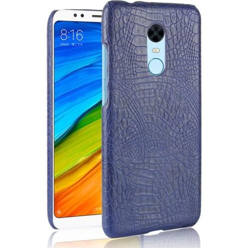 Xiaomi Redmi 5plus Redmi5 Plus Case Crocodile PU+PC Skin Back Cover Hard Phone Case for Xiaomi Redmi 5 Plus Hard Shell Cover
