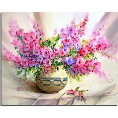 Flowers 60x75cm Full Square Drill 3D DIY Diamond Painting Pictures Of Rhinestones Set Of Embroidery Kits New Needlework