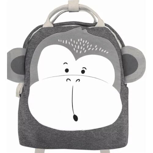 Nordic Style Cute Cartoon Animals Kids Backpack Kindergarten Children School Bags Boys Girls Travel Bag Toys Bags Schoolbag