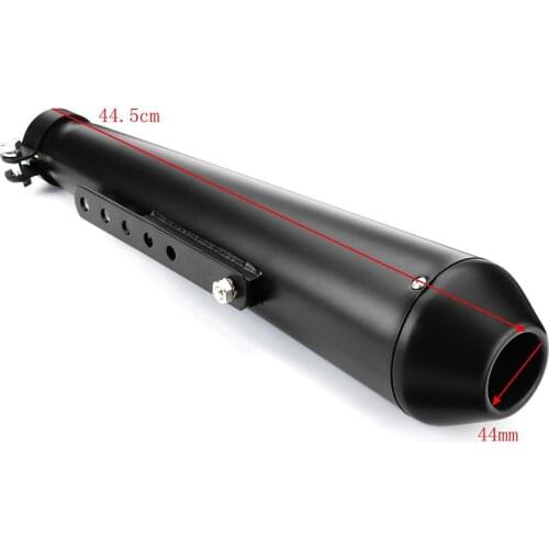 17.5inch Stainless Motorcycle Exhaust Pipe Muffler Silencer For Cafe Racer