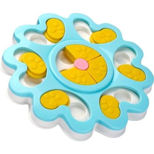 Dog Puzzle Toys Puppy Treat Dispenser Dog Interactive Toys with Non-Slip Slow Dispensing Feeding Pet Training Games Feeder
