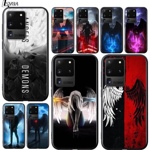 Cool Angel wing for Samsung Galaxy A72 A52 A32 A12 A02S S20 FE Plus Ultra Lite A91 A81 A71 A51 5G Phone Case