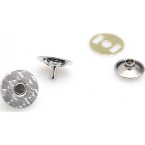14mm RIVET Magnetic Snaps button Nickel 200sets