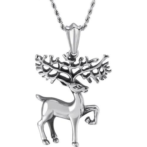 Fashion jewelry small elk Cute Christmas pendant deer male and female accessories