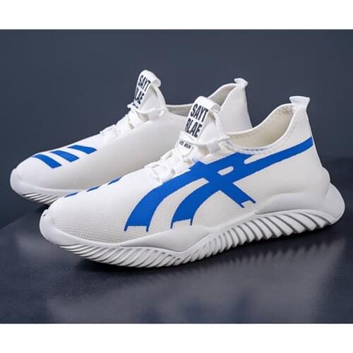 Trendy Fashion Ladies Casual Shoes EVA Soft Sole White Breathable Lace-up Running Womens Shoes