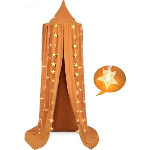 Mosquito Net for Baby Crib Hung Dome Bedding Girl Princess Star Flag Baby Bed Canopy Tent Curtain Bedroom Decoration