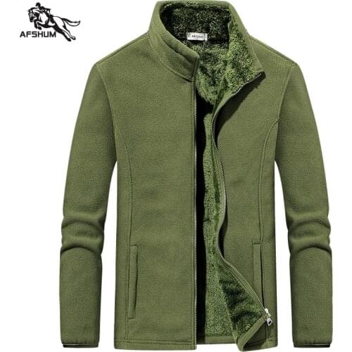 Jacket men size M-5XL 6XL Spring autumn new Fleece Mens jackets casual warm coats Solid color clothing mens coat Windbreaker860