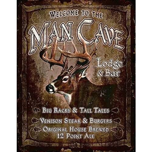 Man Cave Classic Old Fashioned Vintage Advertising Metal Tin Sign