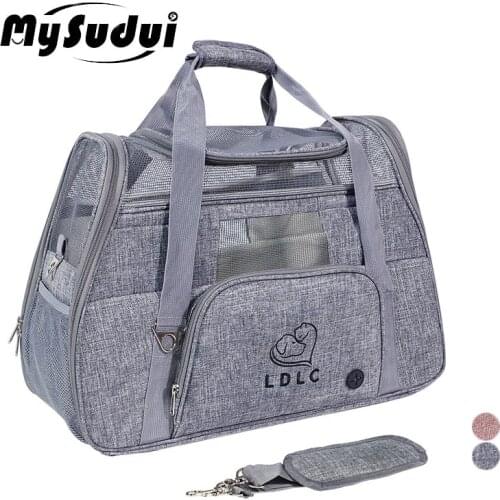 MySudui Portable Pet Cat Dog Carrier Bag Car Seat Breathable Cat Puppy Handbag Backpack Chihuahua Outdoor Travel Carry Bag Nest