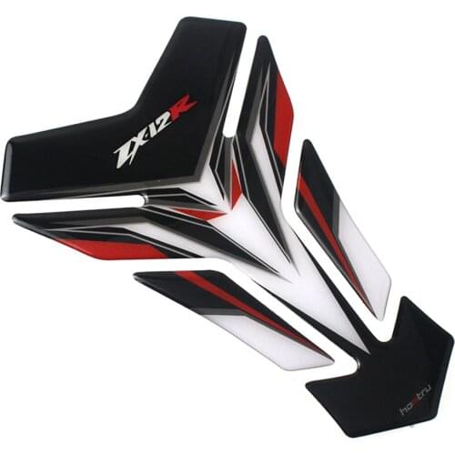 With logo ZX-12R New 3D Motorcycle Tank Pad Protector Decal Stickers Case for Kawasaki Ninja ZX12R ZX-12R Decals