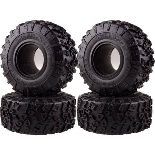 2.2" Super Swamper Rocks 132mm Tyre Tires For RC 1/10 Climbing Rock Crawler 1:10 RR10 Wraith TRX-4 TRX4 KM2 YETI
