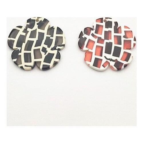 New Arrival!29x30mm 50pcs Acetic Acid Flower shape Charm for Earrings DIY Making Parts,Jewelry Accessories Findings & Components