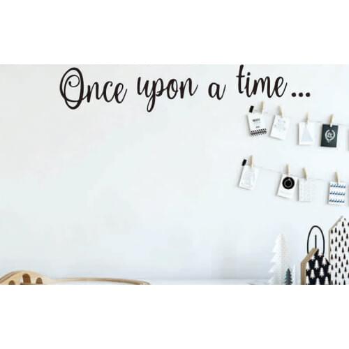 WJWY Once Upon A Time Wall Sticker Children Kids Room Bedroom Wall Art Decals Home Decoration Murals Vinyl Nursery Wall Decor