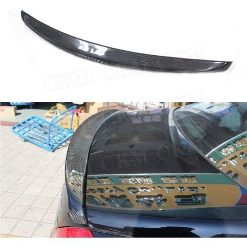 Rear Spoiler for Mercedes Benz S Class W221 4 Door S400 S500 S600 S63 AMG Spoiler 2005-2013 Carbon fiber Boot Trim Sticker Wings