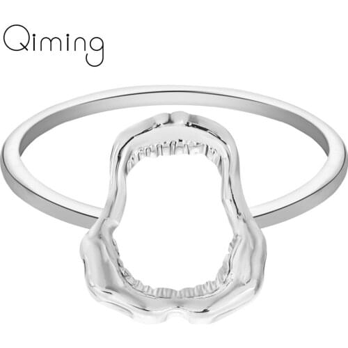 2020 Mini Shark Punk Ring Simple Friendship Vintage Boho Ocean Rings For Women Rings Anniversary Gift Party Wedding Jewelry