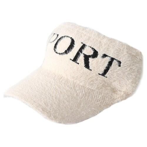 Winter Baseball Cap Knitted Baseball Hat Warm Sports Hats Winter Caps For Women And Girls Adjustable Hats Solid Color Cap TG0051