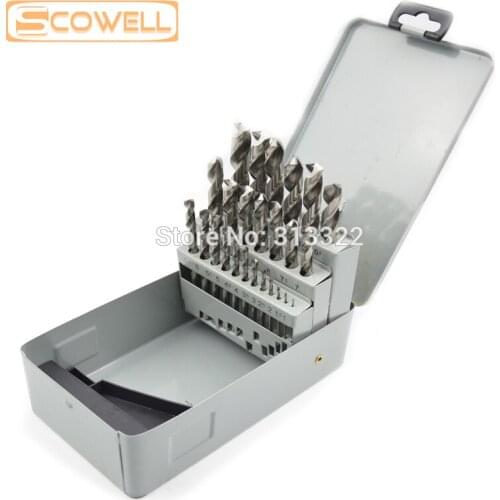 30% OFF 25pcs Type Box Twist Drill Bits Set Shank Drill Bits Kit DIN338 Metal for Wood ,metal and Plastic HSS 4341 / M2 Straight