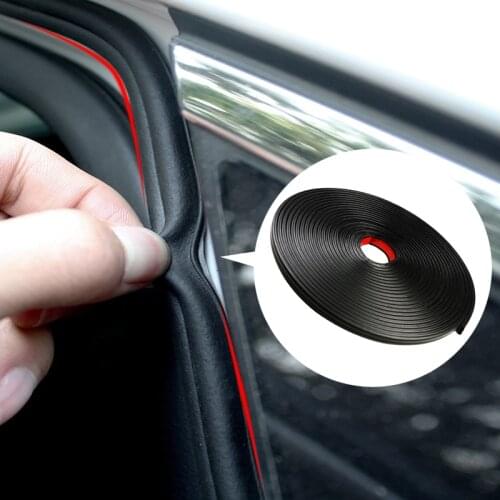 4M Universal B Type Car Door Seal Strips Sticker for Mitsubishi ASX Outlander Lancer EX Pajero Opel Mokka Volvo S60 V60 XC60