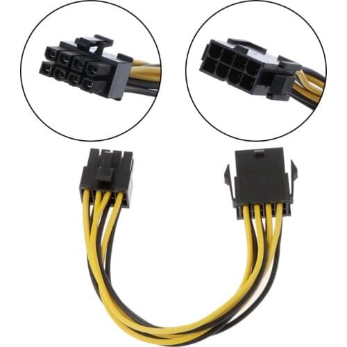8 Pin to 8 Pin ATX EPS Male to Female Power Extension PSU Mainboard Power Extension Adapter Cable