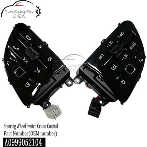 A0999052104 For Mercedes G550 A220 C300 E300 Multifunction Buttons Touchscreen Black