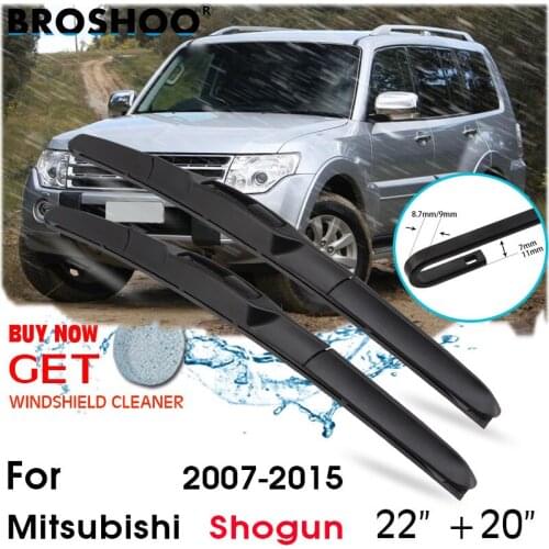 Car Wiper Blade Front Window Windscreen Windshield Wipers J hook Blades Accessories For Mitsubishi Shogun 22"+20" 2007-2015