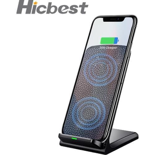 10W Fast Qi Wireless Charger Phone Stand Wireless Charging Induction Charger For iPhone XR XS Max X 8 Plus Samsung Galaxy S9 S8