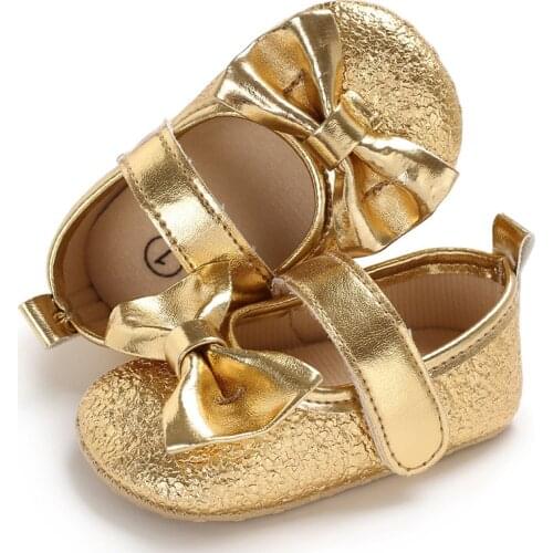 Toddler Baby Girls Boys Summer Crib Casual Shoes 3 Style PU Leather Solid Hook Bowknot Baby Shoes First Walkers For Party