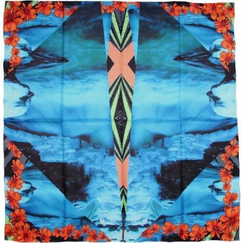 ELEGANT HANDMADE BRAND 100%Twill Silk Scarf TWIC-209612A