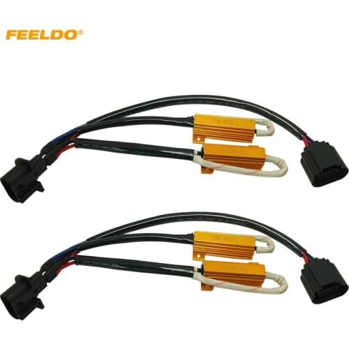 FEELDO 2Pcs H13 Resistor Harnesses LED Decoder LED Warning Canceller For LED Car Light #AM5331