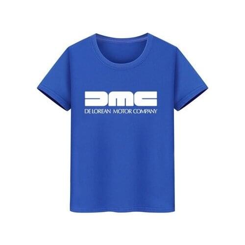 Boy T-Shirt DMC DeLorean Kids Short Sleeve Back to the Future Movie DMC Pure Cotton Children Short Sleeve Tee European Size