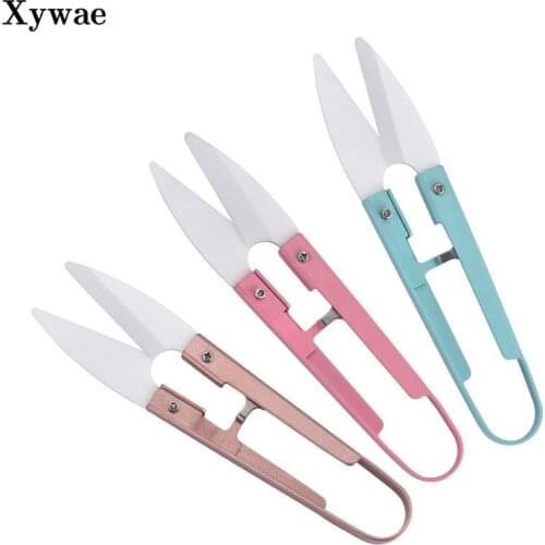 Ceramic Safety U-shaped Knife Cross-stitch Thread Cutter Thread Head Yarn Fish Line Child Food Safety Sewing Embroidery Yarn DIY