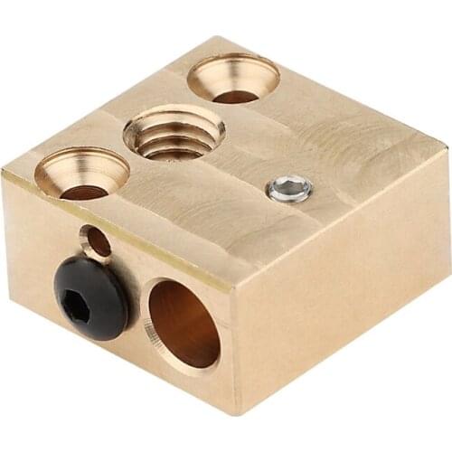 V6 Brass Heatblock For E3D Hotend 3D Printer High Temperature Hardened Steel V6 Nozzles BMG Titan Matrix Extruder Kit