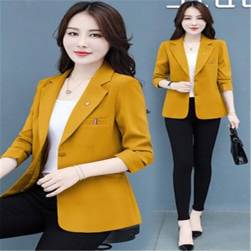 Lovepeapomelo Women's Long Blazers