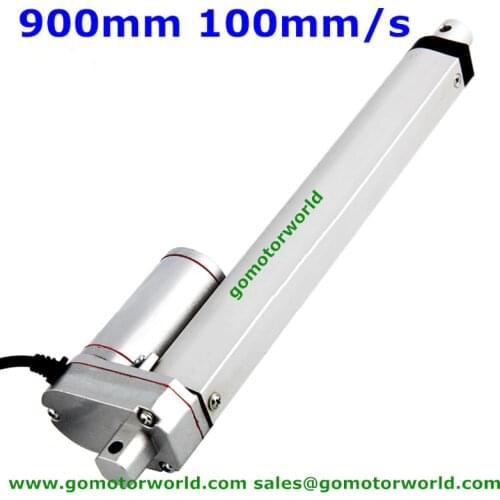 Best heavy duty Linear Actuator 12V 24V 900mm Stroke 1600N load 100mm/s speed actuator linear manufacturer