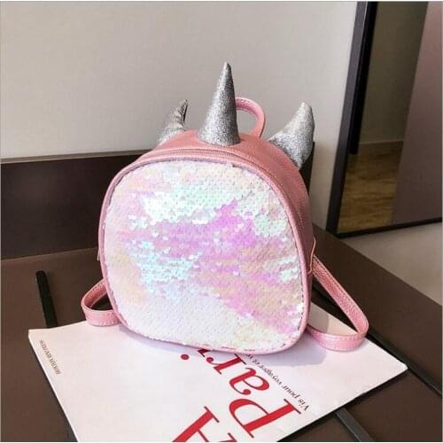 Fashion Unicorn Backpack Female Leather Bagpack Travel School Bag For Teenage Girls Schoolbag 2020 New Back Packs Mochilas