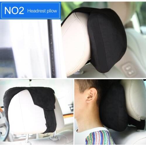 Softest Auto Car Neck Pillow Suede Headrest Support Cushion for Pain Relief Adjustable Support Easy Installation Easy to Clean