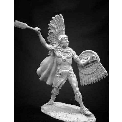 Unassambled 1/24 ancient man warrior stand Resin figure miniature model kits Unpainted