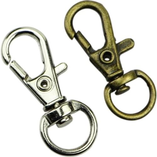 New 10pcs Clasp Swivel Trigger Clips Snap Hooks Key Ring Bags DIY Craft