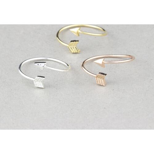 One Direction Arrow Rings For Women Men Bff Gift Aneis Feminino Minimalist Jewelry Rose Gold Bague Adjustable Midi Knuckle Ring