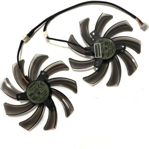 2pcs R9 285/270/380 GPU Cooler Graphics Card Fan For GIGABYTE GV-R938WF2OC GV-R9285WF2OC-2GD GV-R927OC-2GD Cooling