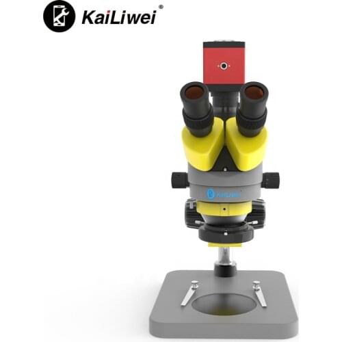 Wholesale14MP Full HD Trinocular Microscope Digital Camera 56 LED Light Suit for Repair Phone Soldering