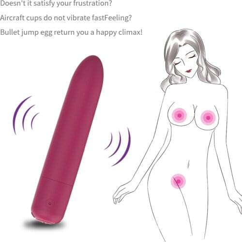 Rechargeable Mini Bullet Vibrator G Spot Stimulator Clitoral Sex Toys for Women/Beginners USB Charge 10 Speed Strong Vibration