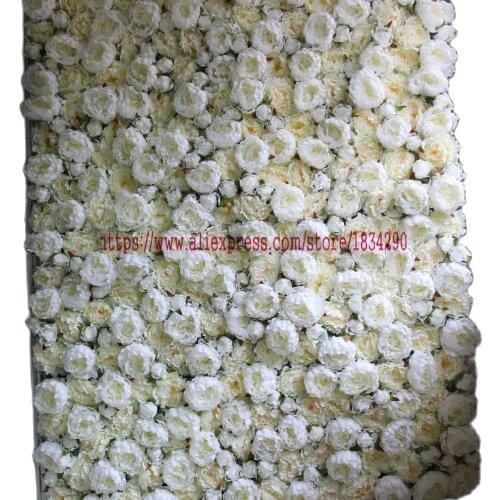 IVORY 20pcs/lot Artificial silk peony flower wall wedding backdrop decoration flower runner wedding stage decoration TONGFENG