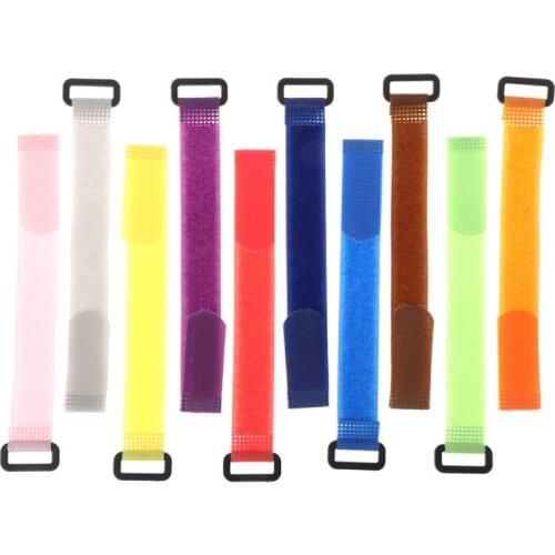 10Pcs/Bag Fishing Rod Band Fixing Tie Strap Adjustable Pole Belt Nylon Wrap Tool