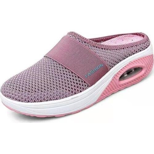 New Women Shoes Casual Increase Cushion Sandals Non-slip Platform Sandal For Women Breathable Mesh Outdoor Walking Slippers 42