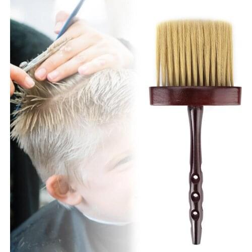 Long Handle Neck Duster Brush Soft Face Cleaning Hairbrush Salon Styling Tool Accessories
