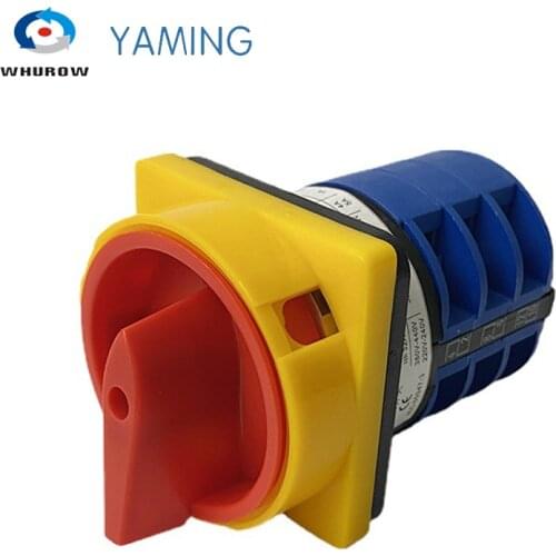 Universal Changeover Cam Switch Padlock 2 Position On-Off 40A 3 Poles Rotating Silver Contact YMW26-40/3GS LW26