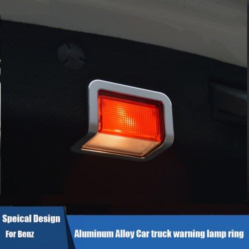 YUNC Aluminum alloy AMG Styling Car truck warning lamp decoration For Mercedes-Benz C180L C200L C260L C300L GLC200 GLC260 GLC300